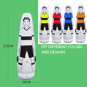 Maniquí Inflable de PVC Blanco y Negro de 70 Pulgadas, Plegable y Portátil, para Entrenamiento de Agilidad en Fútbol Americano - Product Image 4