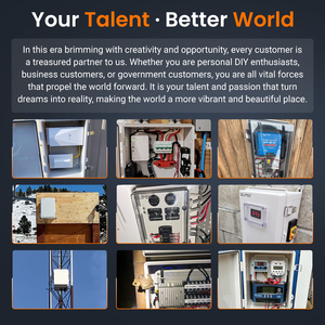 Qilipsu IP67 nhựa hộp nối điện cửa màu xám 8.6 "x 6.7" x 4.3 "ngoài trời không thấm nước bao vây thời tiết dự án NEMA hộp - Product Image 5