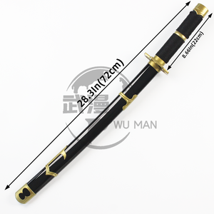 Jouets d'épée légère ninja cool japonais One Piece anime épées <span class=keywords><strong>katana</strong></span> en bois pour jeu de rôle cosplay - Product Image 2