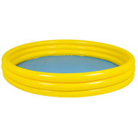 Sunclub 17218 Aufblasbarer Baby pool Bunter 3-Ring-Pool 100cm * 22cm Aufblasbares Plastikstrand-Sommers pielzeug für Kinder