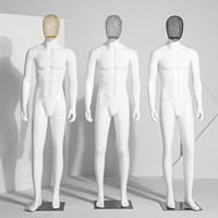 Mannequin homme réaliste blanc brillant, taille réelle, pour vitrine de magasin de vêtements, modèle pour vêtements masculins
