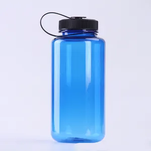 BPA Free Plastic 1L groß Nalgenes Weithals Tritan Travel Sport Wasser flasche mit hoher Kapazität und Griffs eil