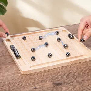 Commiki - Jogo de xadrez magnético divertido para crianças, quebra-cabeça de pensamento lógico, jogo de xadrez magnético para batalha