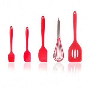 Juego de Utensilios de Cocina de Silicona Resistente al Calor de Grado Alimenticio, Juego de 5 Piezas de Silicona para Cocinar y Hornear - Product Image 2