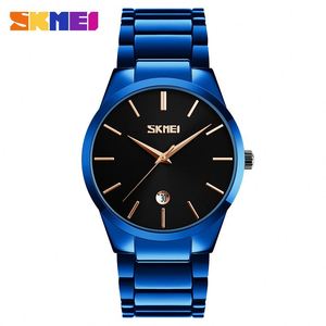 <span class=keywords><strong>SKMEI</strong></span> – montre à quartz pour homme, nouveau design, nouveau style, joli bracelet en acier inoxydable, affichage analogique lumineux, design minimaliste décontracté, <span class=keywords><strong>9140</strong></span> - Product Image 3