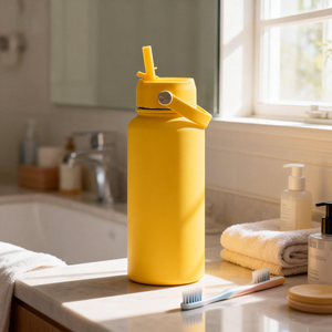 Bouteille d'eau personnalisée unique à large ouverture, esthétique, en forme de <span class=keywords><strong>gourde</strong></span>, 32 oz, 40 oz, 1 litre, <span class=keywords><strong>1L</strong></span>, en acier inoxydable, pour la salle de <span class=keywords><strong>sport</strong></span> et les sports - Product Image 6