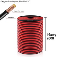 Câble de haut-parleur, rallonge flexible, 2 conducteurs, câble rouge et noir, bandes lumineuses LED, câbles audio-vidéo