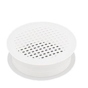 Grille de ventilation ronde en plastique blanc, maille respirante, pour couvrir les trous des armoires et protéger les chaussures des évents. - Product Image 1