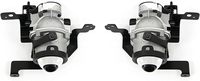 Topzonauto pour Hyundai Accent 2018 2019 2020 2021 2022, kit de couvre-pare-chocs avant compatible avec la calandre supérieure et inférieure et les feux antibrouillard