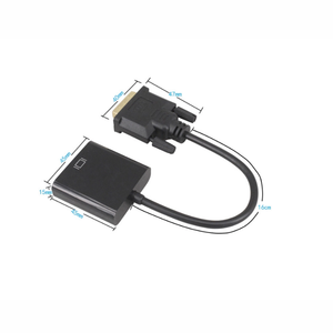 DVI-D 24+1 <span class=keywords><strong>VGA</strong></span> Adaptör Dönüştürücü 1080p Dizüstü Bilgisayar Monitörü Projektör Frekansı Twisted Pair PVC DVI <span class=keywords><strong>VGA</strong></span> Adaptörü - Product Image 5