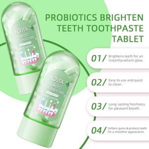 Comprimés de dentifrice probiotiques à la menthe, blanchissants et à croquer, kit de blanchiment dentaire, marque privée, vente chaude - Product Image 4