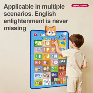 Juguetes Educativos Personalizados para Niños, Máquinas de Aprendizaje Electrónicas, Carteles de Pared con el Alfabeto Inglés, Pósters Interactivos del Alfabeto que Hablan - Product Image 6