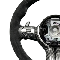 Volant sport M en cuir suédé intégral avec garniture carbone pour BMW F10 F20 F30 M2 F87 M3 F80 M4 F82 M5 F90 X5m E70 E60 E90 E92