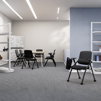 Chaise d'apprentissage et de formation pliable moderne en PVC avec tableau d'écriture