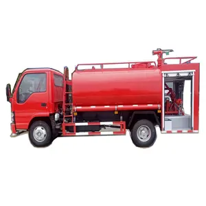 Best selling 4 m3 Isuzu water tank fire truck euro 4 fire rescue truck manufacturer