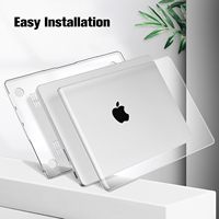 Casing Laptop Plastik Kristal Bening Keras untuk Macbook Neo 13 Air 13.6 15 15.3 Pro 14 14.2 16 Neo M5 M4 M3 M2 M1