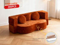 Juegos de Muebles de Sala de Estar de Estilo Vintage Personalizables al por Mayor, Sofá Cama Plegable, Compacto y Lujoso, Relleno de Esponja
