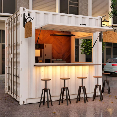 10ft Mini Pop-up Shop Container - Perfect for Coffee & Food