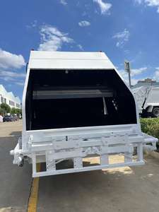 20cbm รถบรรทุกอัดขยะแบบกลับด้านสามารถควบคุมระยะไกลได้มีวงจรการทำงานแบบไฮดรอลิก25วินาที - Product Image 3