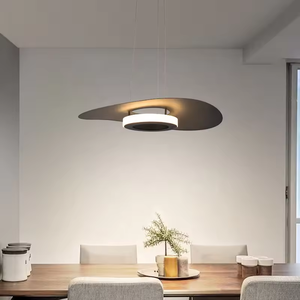 Lámpara colgante de sombrero redondo nórdico de nuevo estilo, luz colgante de arte del hierro moderno para comedor, dormitorio - Product Image 3