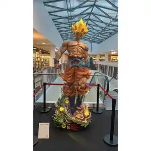 Japan Famous Anime Character Resin Figure Dragon Ball Statue Life Size Goku and Vegeta Statue Fiberglass Sculpture