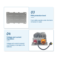Convertisseur DC-DC pour véhicule électrique 1500W, entrée 80-750VDC, sortie 12V 24V, alimentation haute fiabilité
