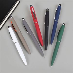 High Quality Business Ballpoint <b>Pen</b> for iPad Custom Logo Universal for Stylus Heavy Metal Rubber Coating Wholesale Ballpoint - Product Image 2