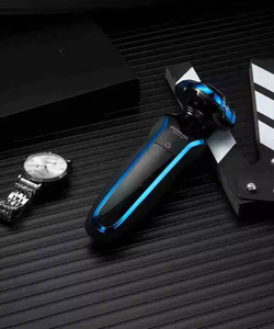Rasoir électrique intelligent numérique 4D multifonctionnel bleu délavé, étanche IPX7, tondeuse à barbe pour hommes - Product Image 2