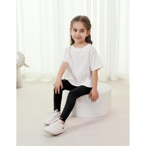 <span class=keywords><strong>Leggings</strong></span> per bambina BambooBud, <span class=keywords><strong>neri</strong></span>, in tessuto elasticizzato traspirante in fibra di bambù, per tutti i giorni. - Product Image 3