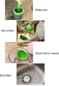 Escorredores de <span class=keywords><strong>Silicone</strong></span>, Escorredor de <span class=keywords><strong>Silicone</strong></span> de Grau Alimentício, Pode Filtrar, Livre de BPA, Ferramenta de Cozinha Multifuncional para Filtragem - Product Image 4
