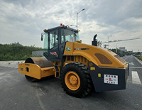 Compacteur à pneus 16 tonnes XS163J, rouleau vibratoire monocylindre, équipement de construction diesel haute efficacité, vente chaude