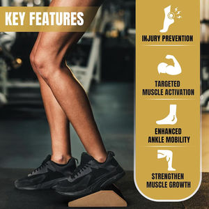 Tabla inclinada antideslizante para estiramiento de pantorrilla, talón elevado en cuclillas y aumento de pantorrilla, tabla inclinada de cuña para Yoga, camilla para pantorrillas - Product Image 6