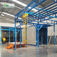 Nouvelle usine de revêtement par pulvérisation semi-automatique manuelle de grande taille Colin avec système complet et contrôle PLC