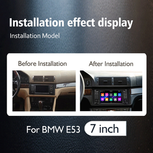 Reproductor Multimedia inalámbrico Carplay GPS Navi para BMW E39 E38 X5 E53 M5 1995-2003 Compatible con Apple Carplay <span class=keywords><strong>Android</strong></span> Auto incorporado - Product Image 3
