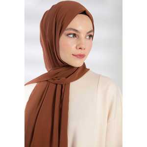 <b>Chiffon</b> Shawl Hazelnut Women Breathable Middle East <b>Scarf</b> Lightweight Fashion Accessory - Product Image 4