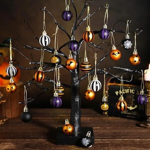 Nuevas Decoraciones de Halloween Transfronterizas, Modelo Estilo Halloween 2, Bolas de Plástico Mate Pintadas de 6CM, Accesorios para Decoración de Interiores - Product Image 3