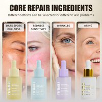 Sérum Visage Anti-Âge et Anti-Rides 24K Or, Éclaircissant, Hydratant, Vitamine C, Effet Lifting Instantané, Élimination des Taches Brunes