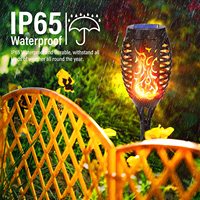 Solar-Fackeln Gartentorchen mit realistischem Flammen-Effekt IP65 wasserdichte Solarlampe Solarlichter für Außengärten