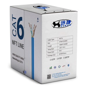 TestXUNJIE NFT <span class=keywords><strong>serie</strong></span> no funcional interior <span class=keywords><strong>Cat</strong></span> 6 Cable 4 pares 23awg Cca Bc Utp 305m/1000ft Cable de red fabricantes - Product Image 2