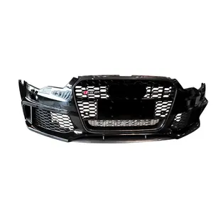 2012-2015 RS6 front bumper for Audi A6 S6 C7 with center honeycomb mesh high quality bumper grill 2012 2013 2014 2015