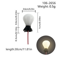 Lampadaire LED miniature 0,5g pour maquettes HO et N, idéal pour aménagement de tableaux de piste ferroviaire et de dioramas DIY