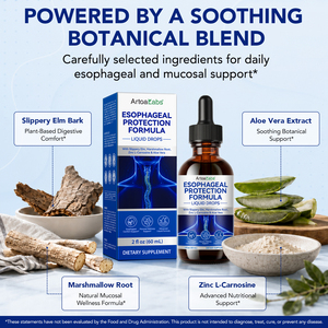 ArtoaLabs Factory Direct Esophageal Mucosal Wellness Liquid Drops Wholesale <strong>Supplement</strong> with Zinc L-Carnosine Slippery Elm - Product Image 3