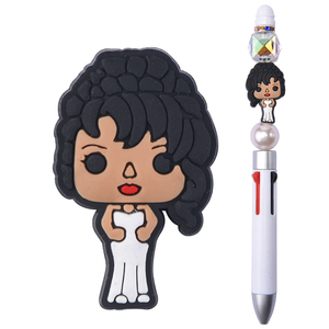 Nuevas Cuentas de Silicona PVC con Diseño Irregular de la Estrella Pop Selena Swiftie para la Creación de Joyas, Bolígrafos, Collares y Pulseras - Product Image 2