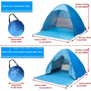 <span class=keywords><strong>Tente</strong></span> de plage de loisirs à auvent, entièrement automatique, imperméable, en polyester, une chambre, installation autonome en <span class=keywords><strong>2</strong></span> secondes, <span class=keywords><strong>tente</strong></span> de soleil d'été, extérieur - Product Image 6