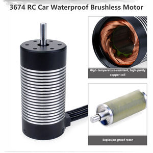 Motor sin escobillas a prueba de agua con eje de 3.175 mm, 3660 2600KV 3300KV 3800KV 4300KV, para coches y camiones RC a escala 1/10, juguetes de modelo. - Product Image 4