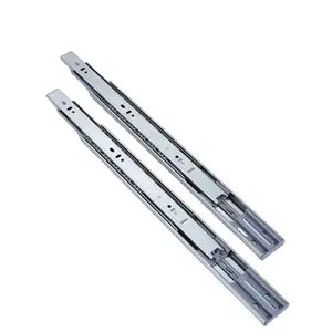 Factory Furniture Hardware Telescopic Channel Drawer Slides Soft Close Ball Bearing Drawer Slide