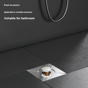 Bán nhà máy trực tiếp hiện đại chống mùi vuông lọc đánh bóng sàn thép không gỉ cống cho phòng tắm cho khách sạn - Product Image 4