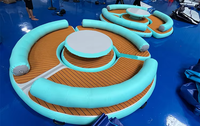 Chaise longue de piscine d'île flottante quai flottant gonflable/plate-forme gonflable de radeau flottant d'océan piscines de natation quai de bateau en PVC