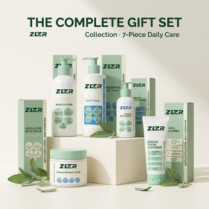 Ensemble de soins de la peau AHA, lotion exfoliante pour le corps, gommage, sérum, crème pour les mains, shampoing, nettoyant, luxueux ensemble de 7 pièces pour la peau - Product Image 3