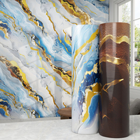 Pegatinas de Pared 3D de Espuma con Diseño de Mármol, Autoadhesivas e Impermeables, para Cocina, Revestimiento de Paredes y Hogar